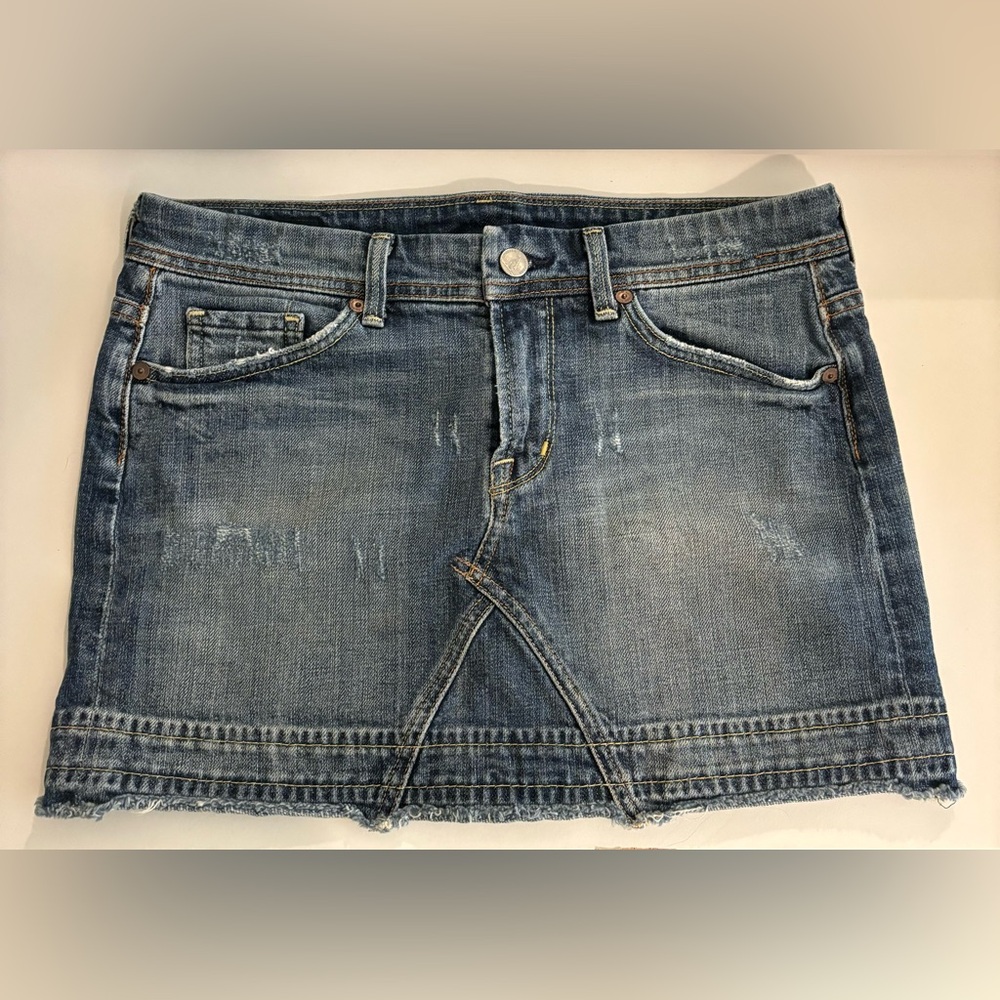 Vintage Citizens of Humanity Denim Mini Skirt